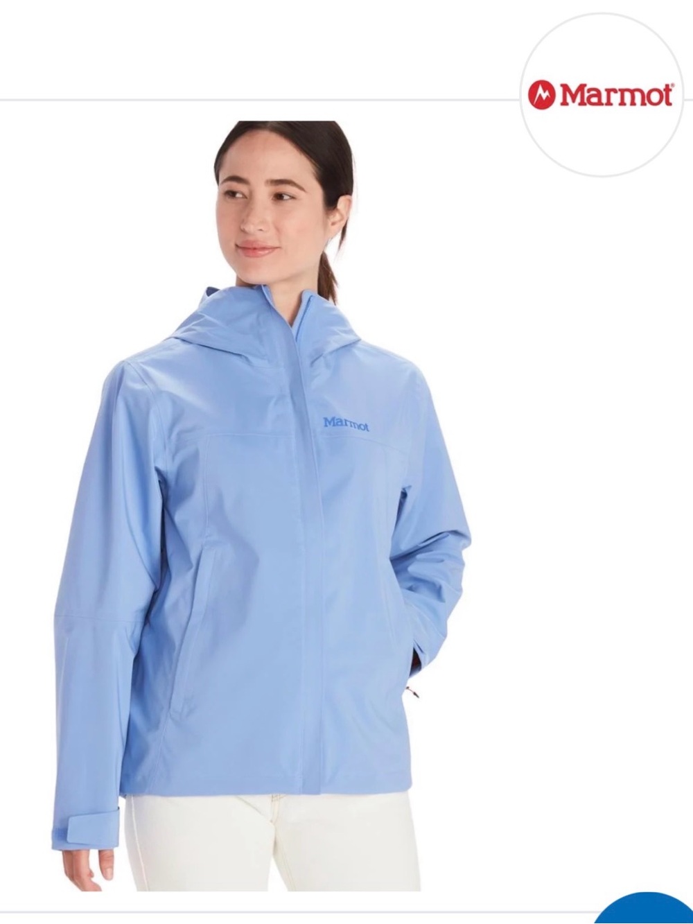 Marmot Precip Eco Pro Rain Jacket in Getaway Blue